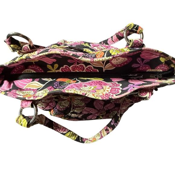 Vera Bradley retired pattern Purple Punch Shoulder Bucket bag. - Picture 2 of 8